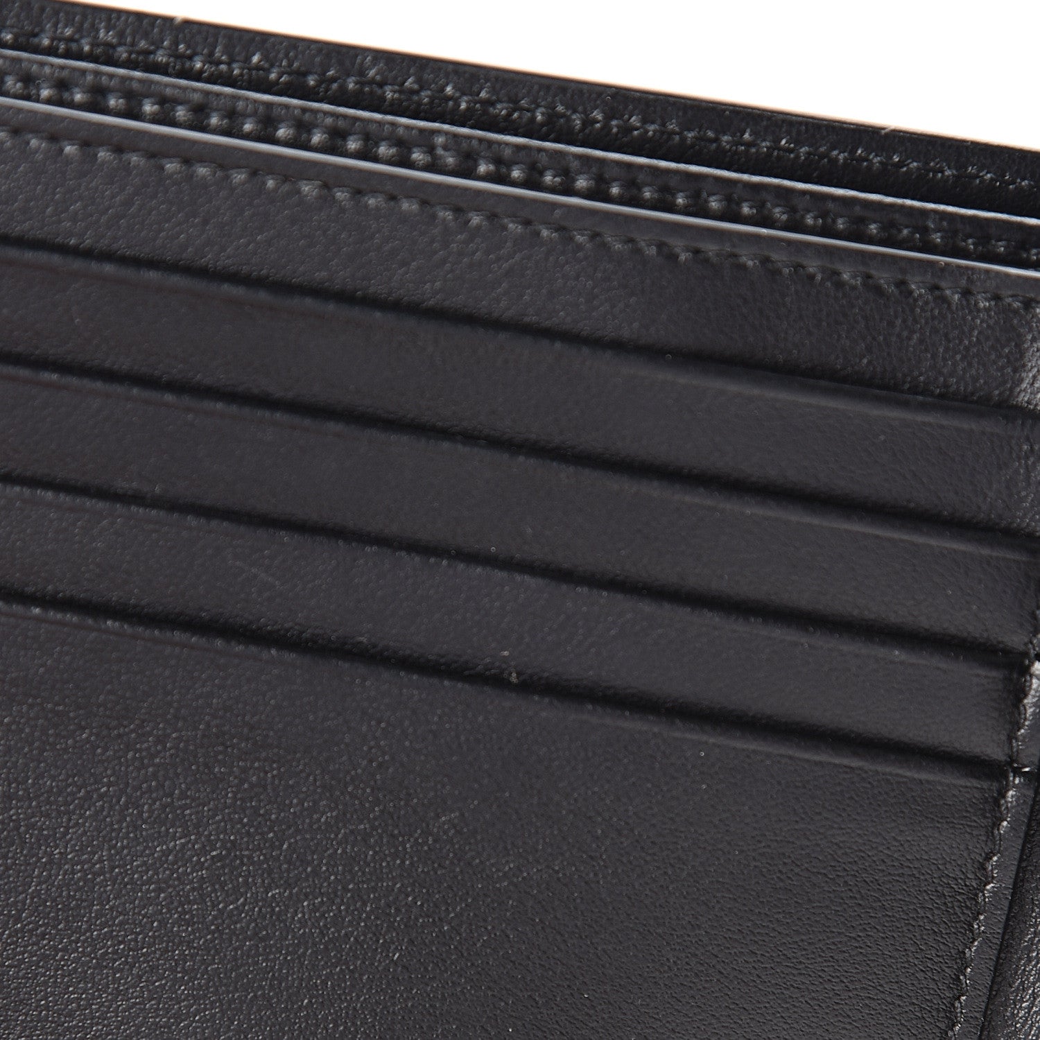 Saint Laurent Calfskin Star Print Bi-Fold Wallet Black 7 of 12