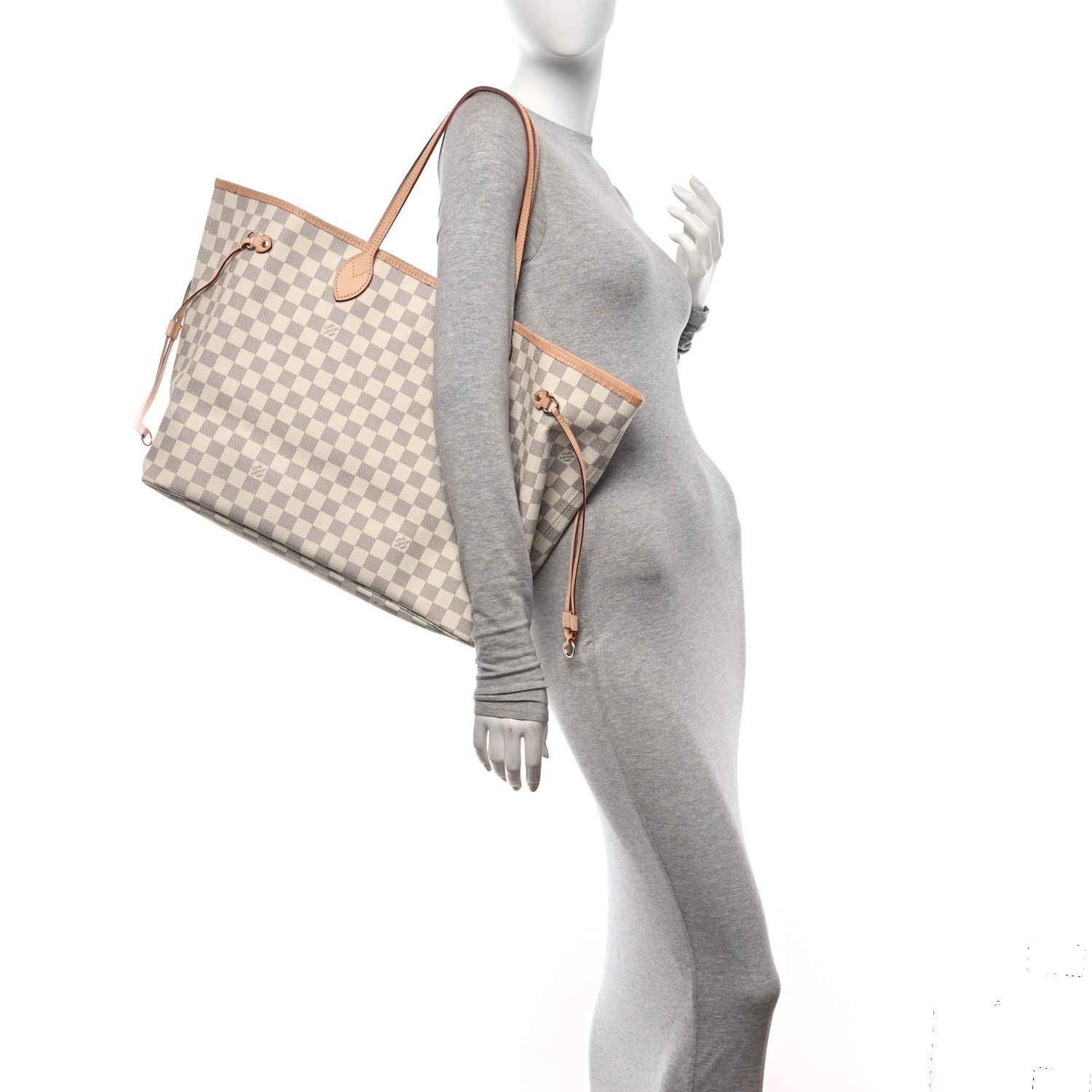 Louis Vuitton Damier Azur Neo Neverfull GM Rose Ballerine 2 of 10