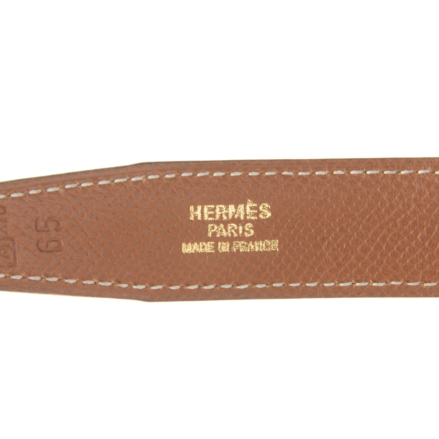 Hermes Box Courchevel 24mm Constance H Belt 65 Black Gold 4 of 9