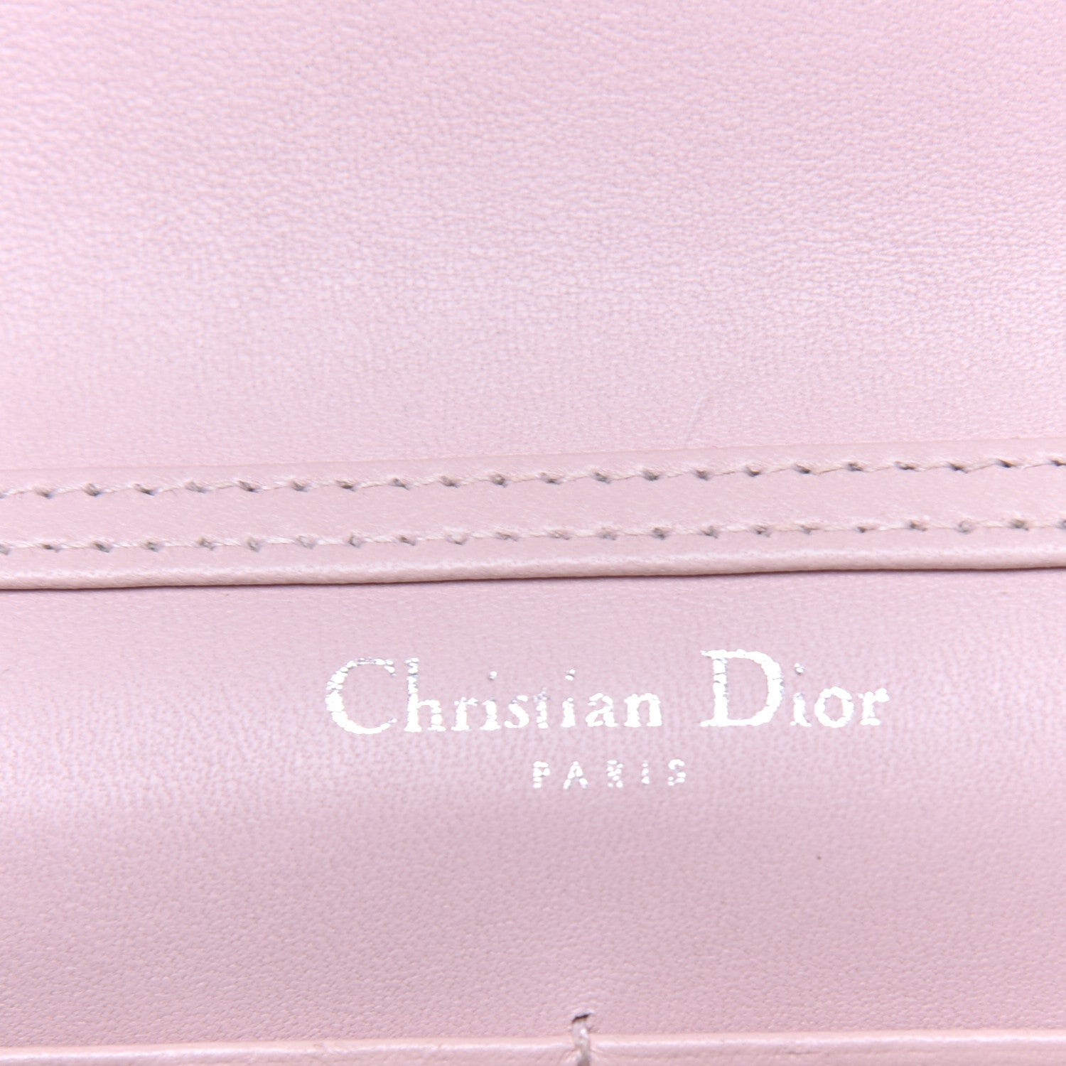 Christian Dior Grained Calfskin Diorama Wallet on Chain Pouch Rose Poudre 6 of 8