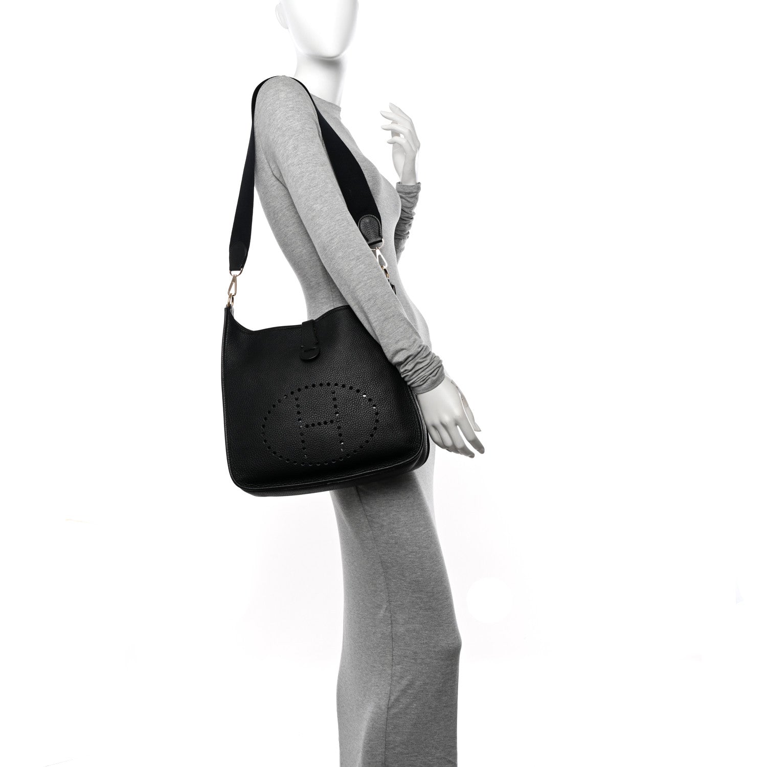 Hermes Taurillon Clemence Evelyne PM Black 2 of 13