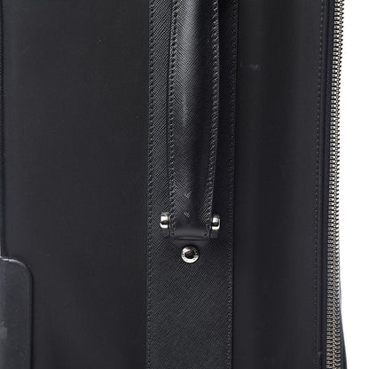 Prada Tessuto Nylon Saffiano Trolley Luggage Black 11 of 11