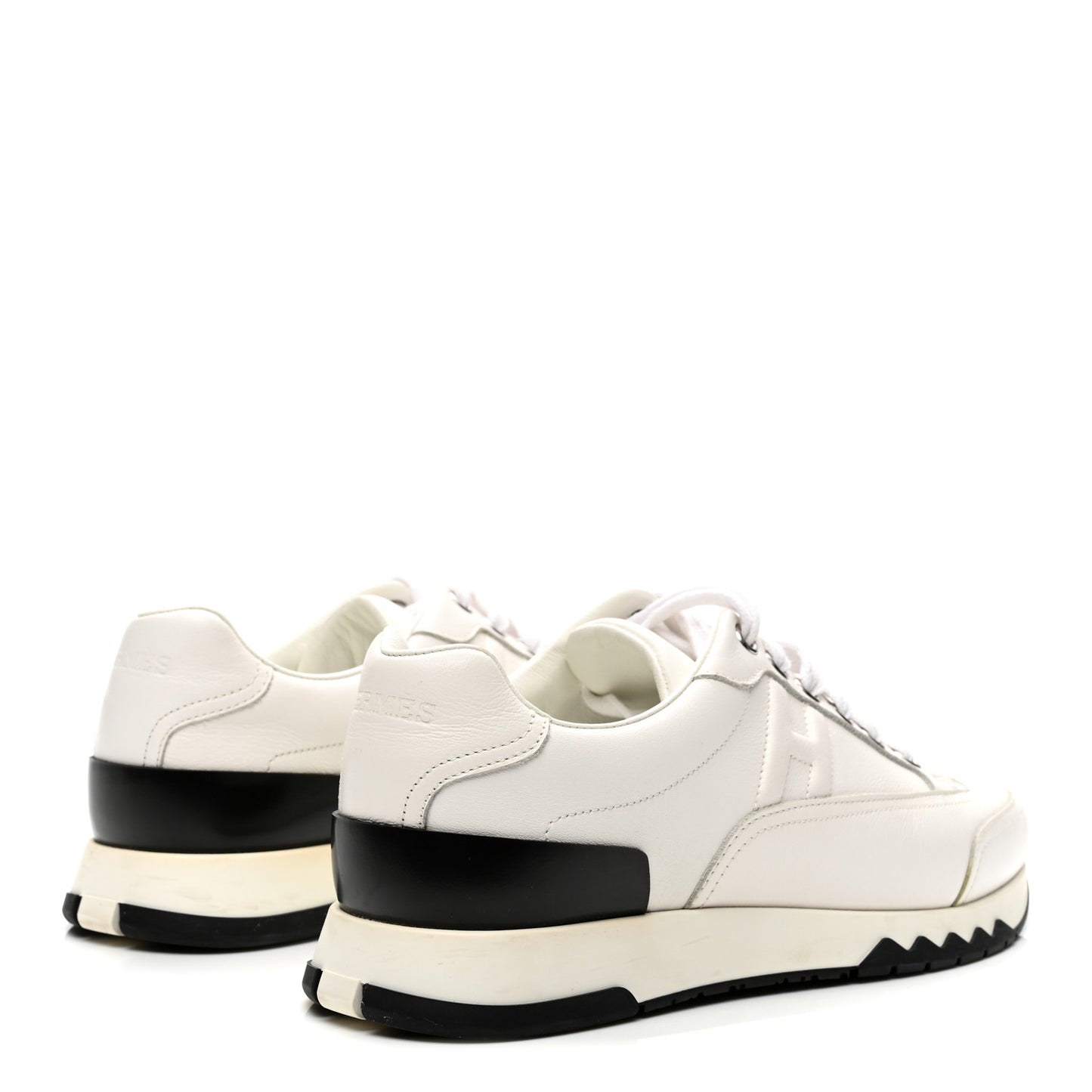 Calfskin Womens Trail Sneakers 36.5 White
