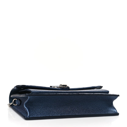 Louis Vuitton Metalli Empreinte Monogram Vavin Chain Wallet Navy Nacre 3 of 8
