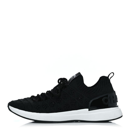 Chanel Fabric Logo Sneakers 38 Black 1 of 17