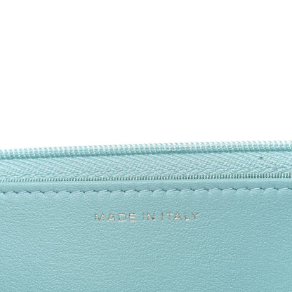 Chanel Caviar Quilted Wallet On Chain WOC Light Blue 7 of 13