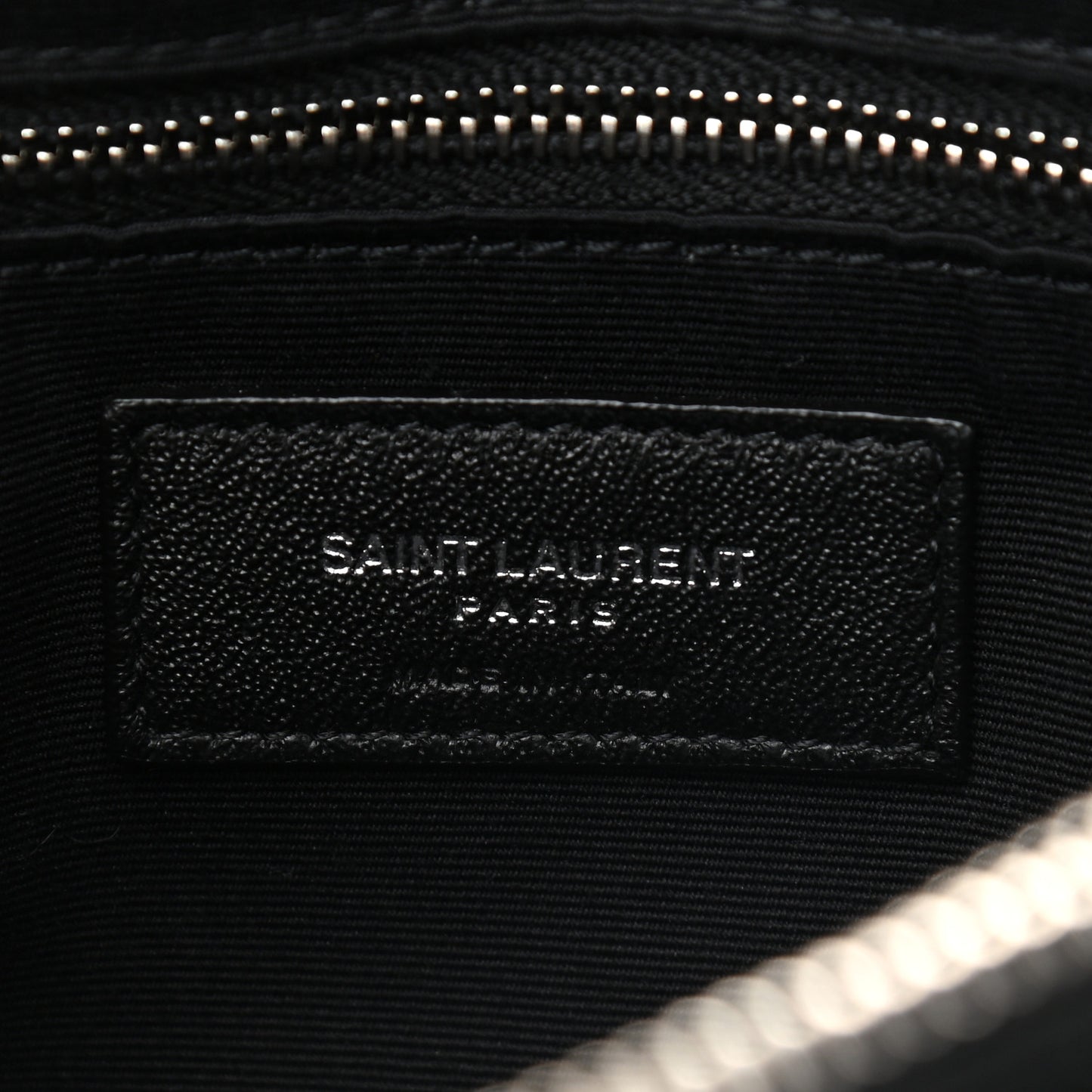 Calfskin Y Quilted Monogram Medium Loulou Chain Satchel Black