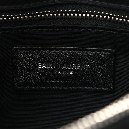 Saint Laurent Calfskin Y Quilted Monogram Medium Loulou Chain Satchel Black 7 of 9