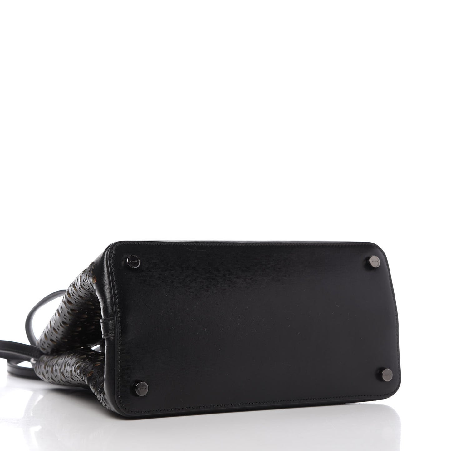 Lux Calfskin Vienne Wave Mina 25 Bag Black