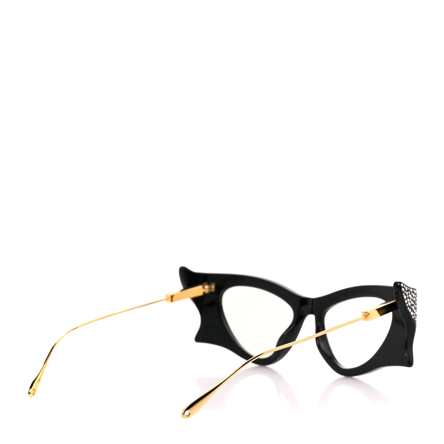 Crystal Cateye Hollywood Forever Sunglasses GG1328S Black