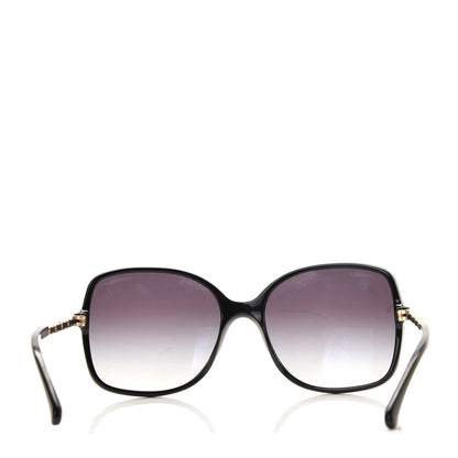 Chanel Lambskin Square Chain Sunglasses 5210-Q Black 3 of 7