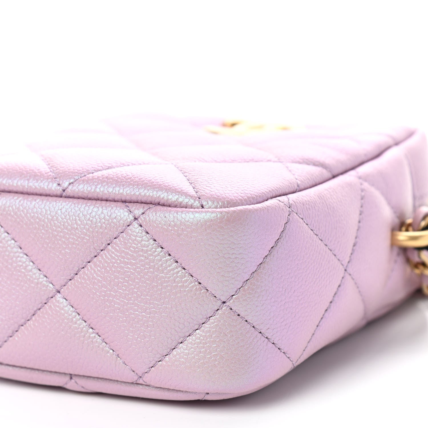 Chanel Iridescent Caviar Quilted Vertical My Perfect Camera Case Pink 7 of 9