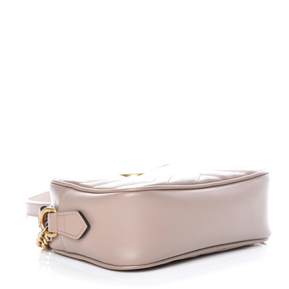 Gucci Calfskin Matelasse Mini GG Marmont Chain Shoulder Bag Porcelain Rose 4 of 9