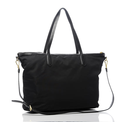 Prada Tessuto Nylon Saffiano Tote Black 3 of 11