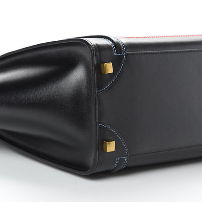 Celine Smooth Calfskin Multicolor Double Stitching Micro Luggage Black 9 of 11