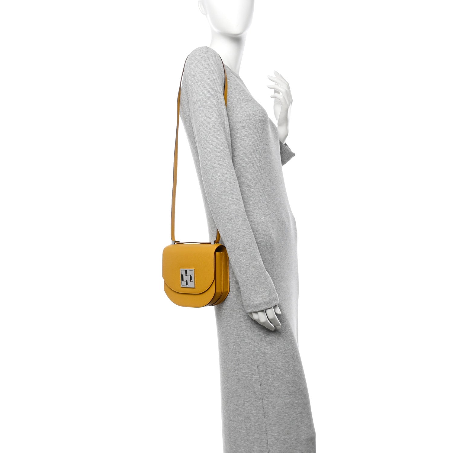 Hermes Epsom Mosaique Au 24-17 Jaune Ambre 2 of 10