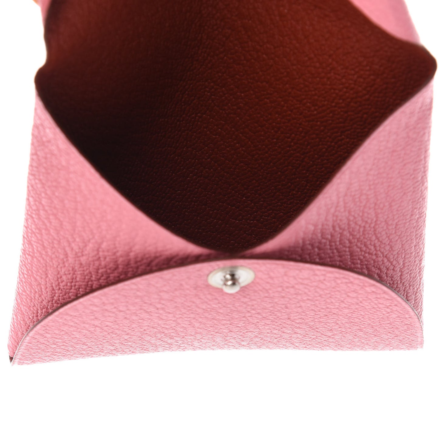 Chevre Mysore Verso Bastia Coin Purse Rose Confetti Brique