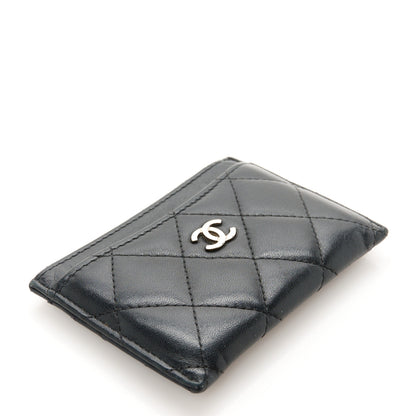 Chanel Lambskin Quilted Card Holder Black 4 of 9
