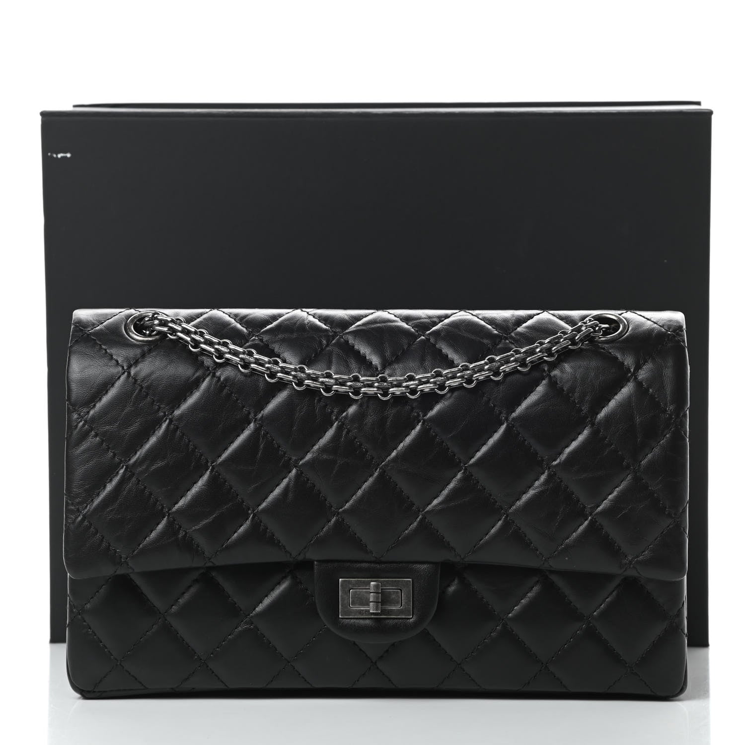 Chanel Aged Calfskin Quilted 2.55 Reissue 226 Black 13 of 13