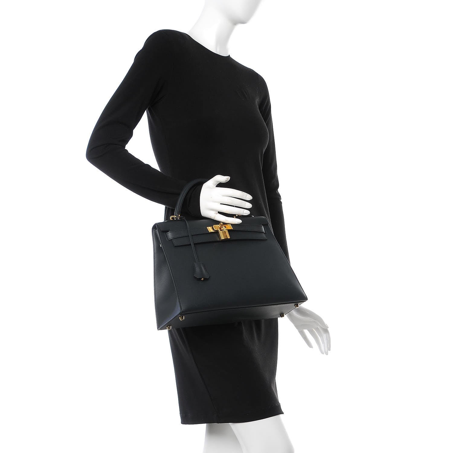 Hermes Sombrero Kelly Sellier 32 Bleu Obscur 2 of 17