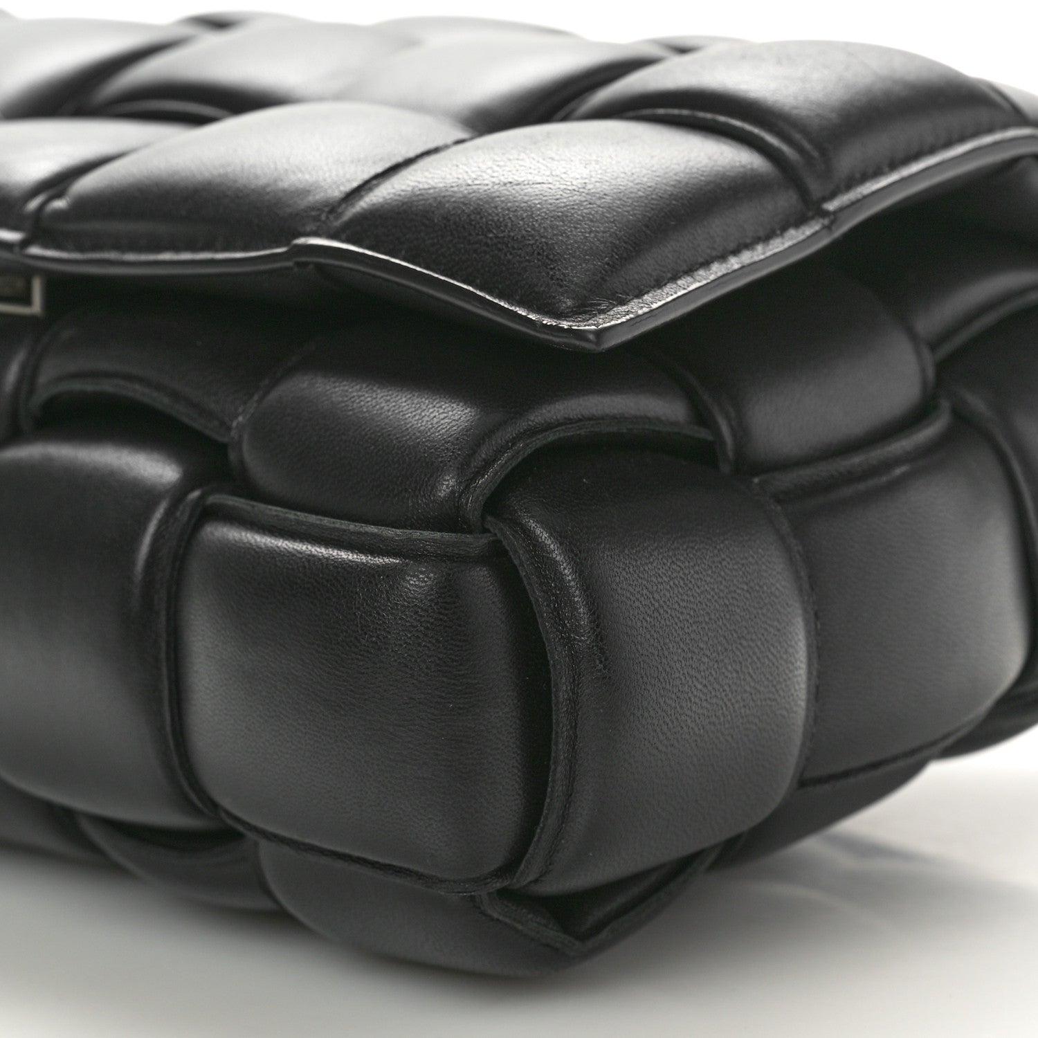 Bottega Veneta Nappa Maxi Intreccio Padded Cassette Crossbody Bag Black 10 of 10