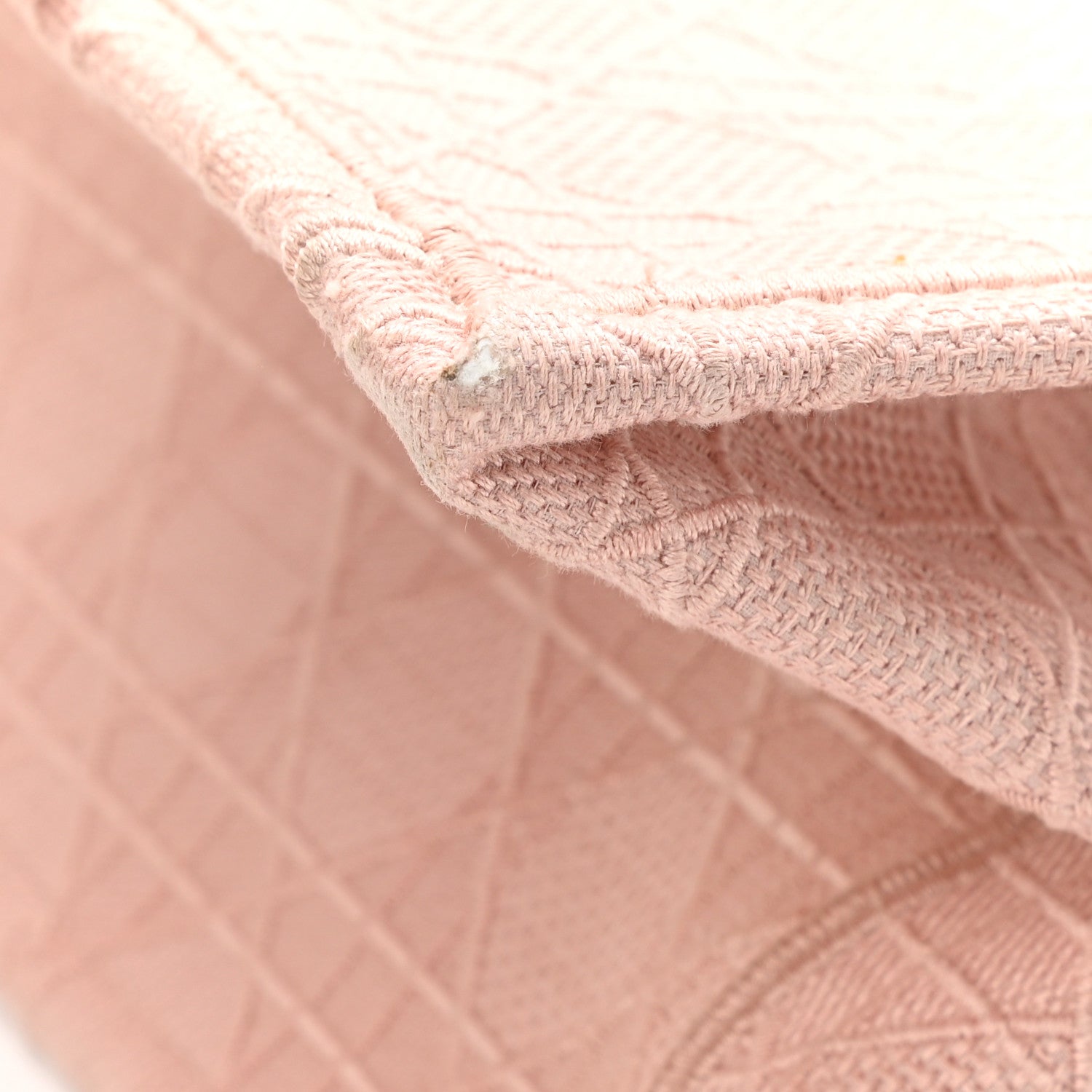 Christian Dior Canvas Embroidered Cannage Medium Book Tote Bois De Rose 11 of 13