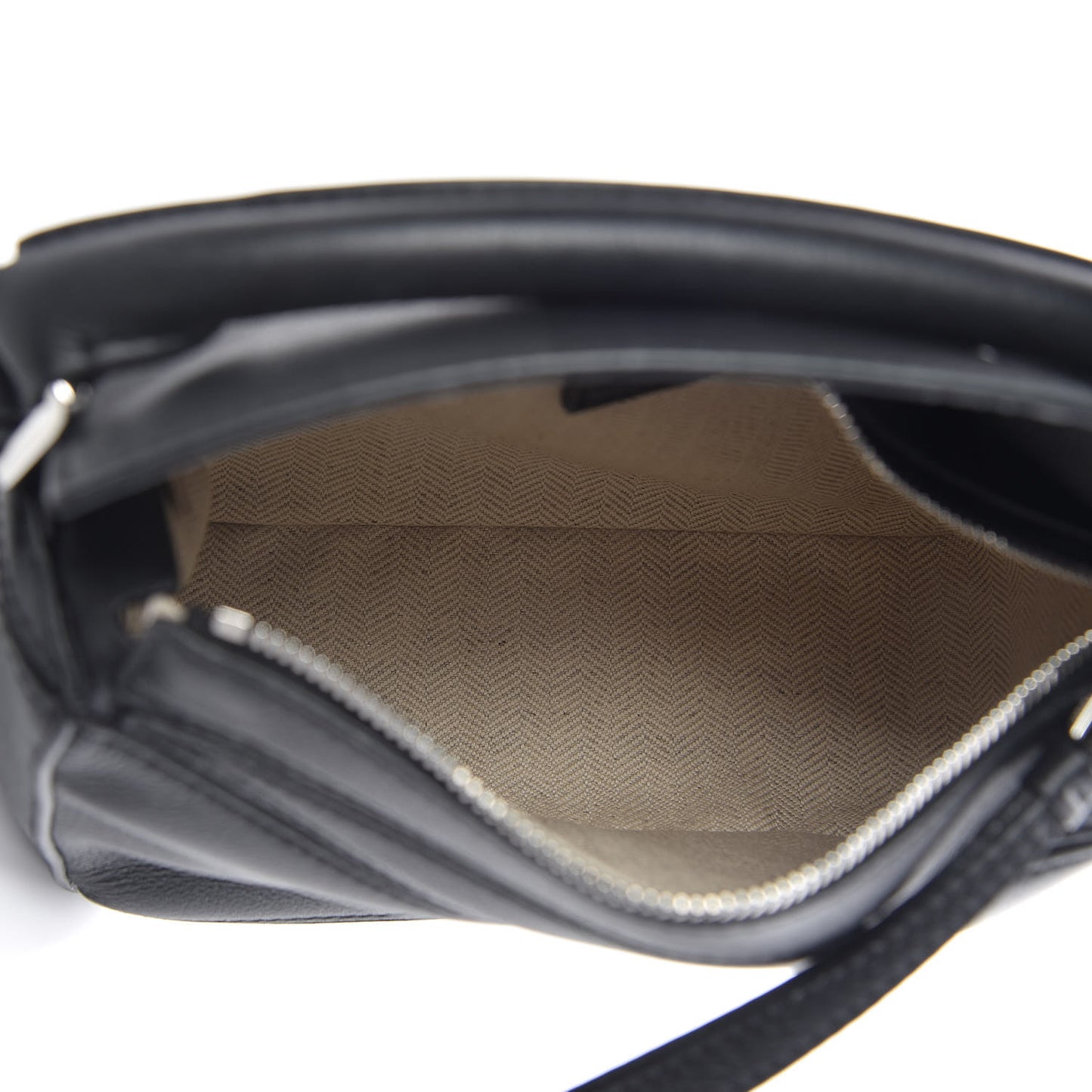 Calfskin Mini Puzzle Bag Black