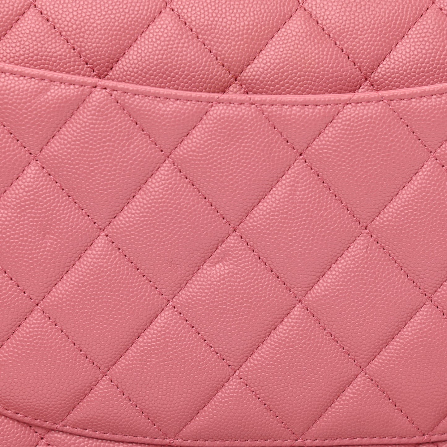 Caviar Quilted Jumbo Double Flap Dark Pink