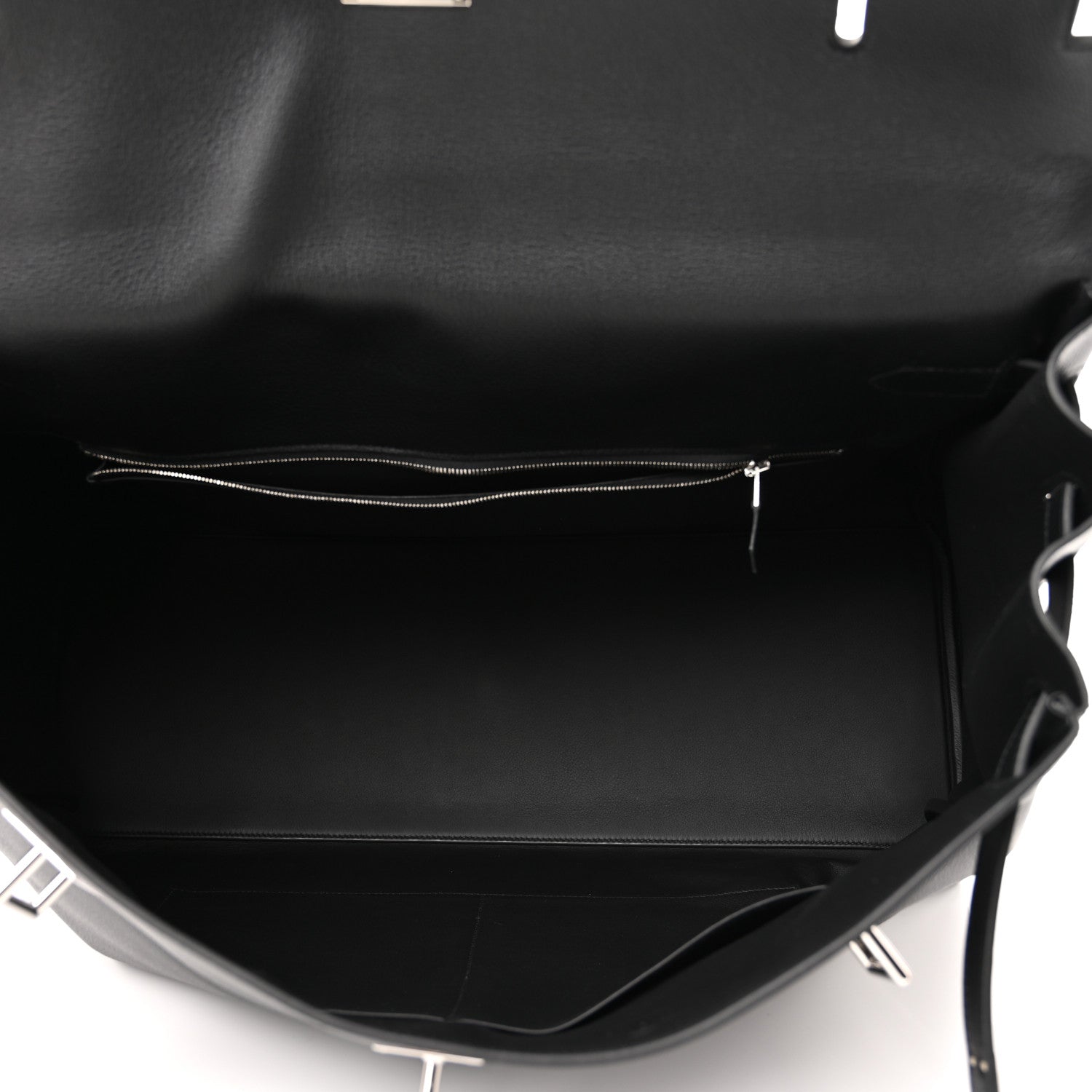 Hermes Taurillon Novillo Voyage Kelly 50 Black 4 of 9
