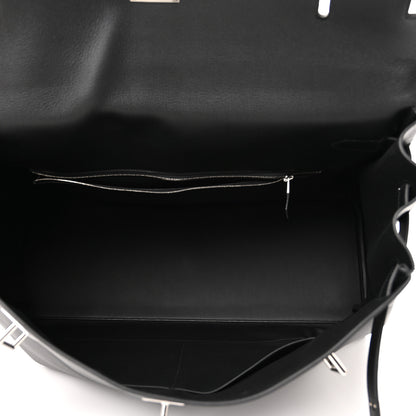 Hermes Taurillon Novillo Voyage Kelly 50 Black 4 of 9