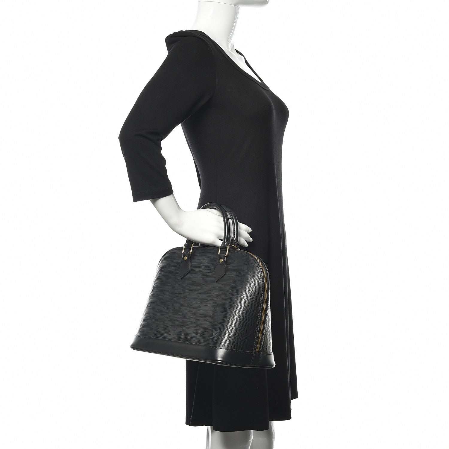 Louis Vuitton Epi Alma PM Black 2 of 14