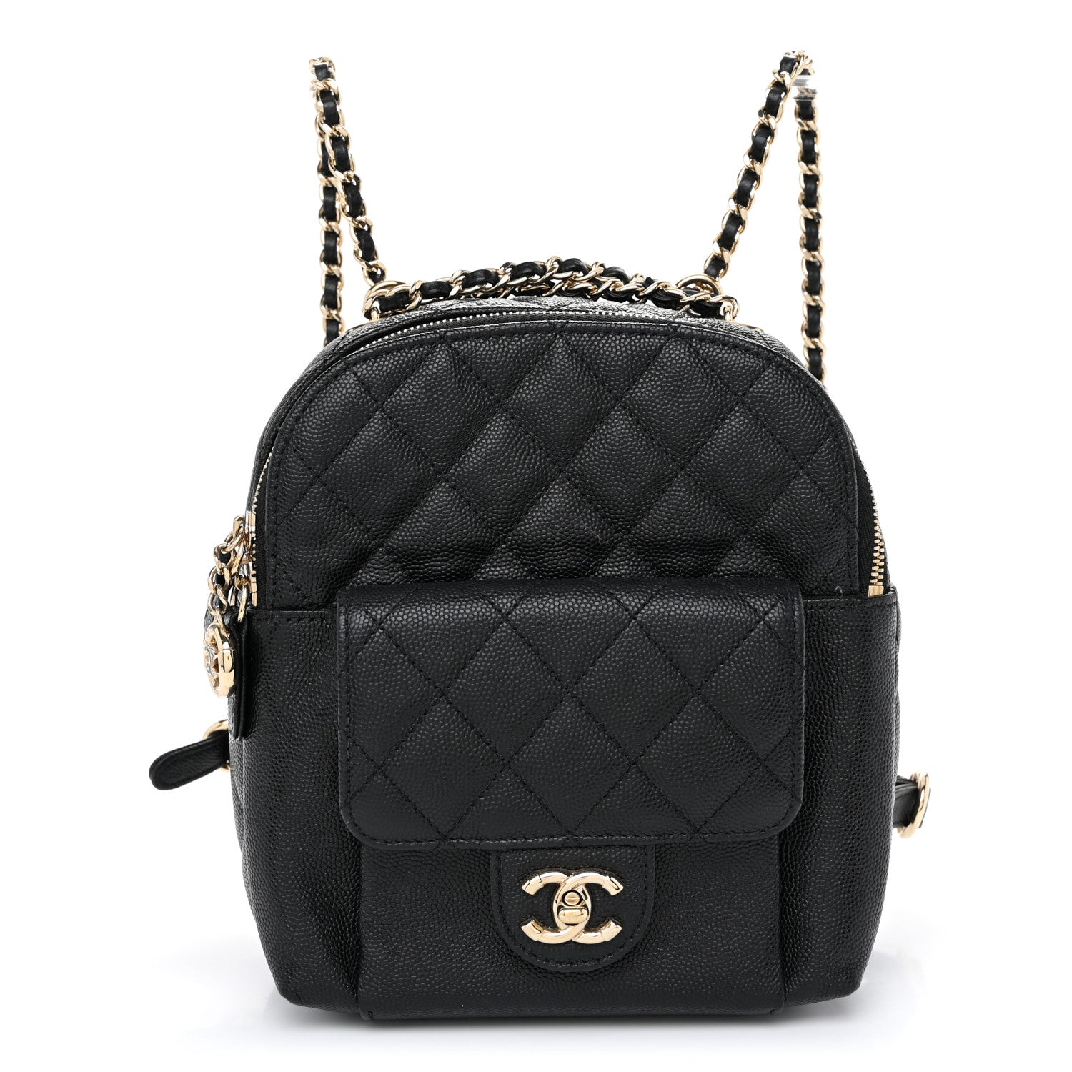 Chanel Caviar Quilted Small CC Day Backpack Black 1 of 11