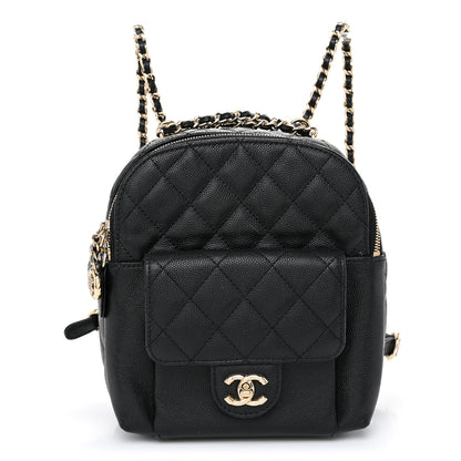 Chanel Caviar Quilted Small CC Day Backpack Black 1 of 11