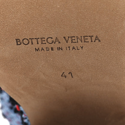Bottega Veneta Boucle Slide Platform 115 Wedge Sandals 41 Red Blue 8 of 9