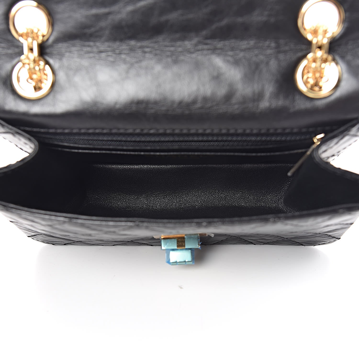 Chanel Aged Calfskin Quilted 2.55 Reissue Mini Flap Black 7 of 10