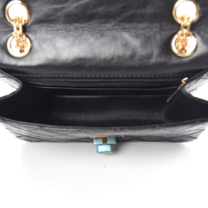 Chanel Aged Calfskin Quilted 2.55 Reissue Mini Flap Black 7 of 10
