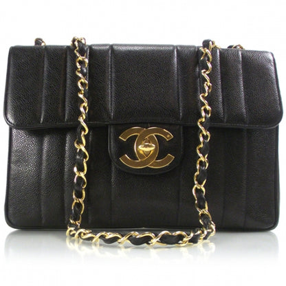 Chanel Vintage Caviar Mademoiselle JUMBO Flap Black 1 of 12