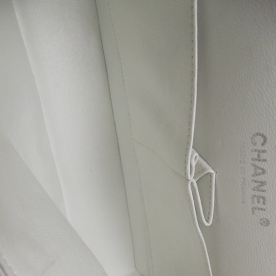Chanel Caviar Quilted Medium Double Flap White 11 of 11