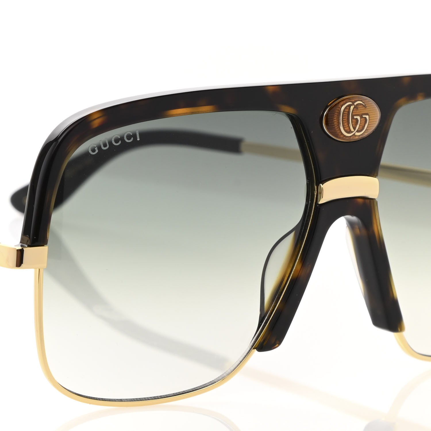 Gucci Aviator Sunglasses GG0478S Havana Black 8 of 9