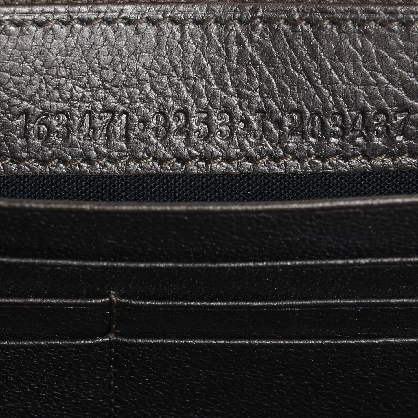 Agneau Classic Gold Hardware Pearly Money Wallet Bronze
