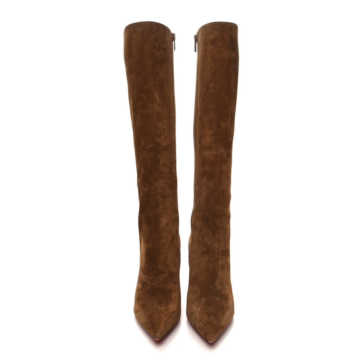 Suede Calfskin Condora Botta 85 Knee Boots 36 Brown