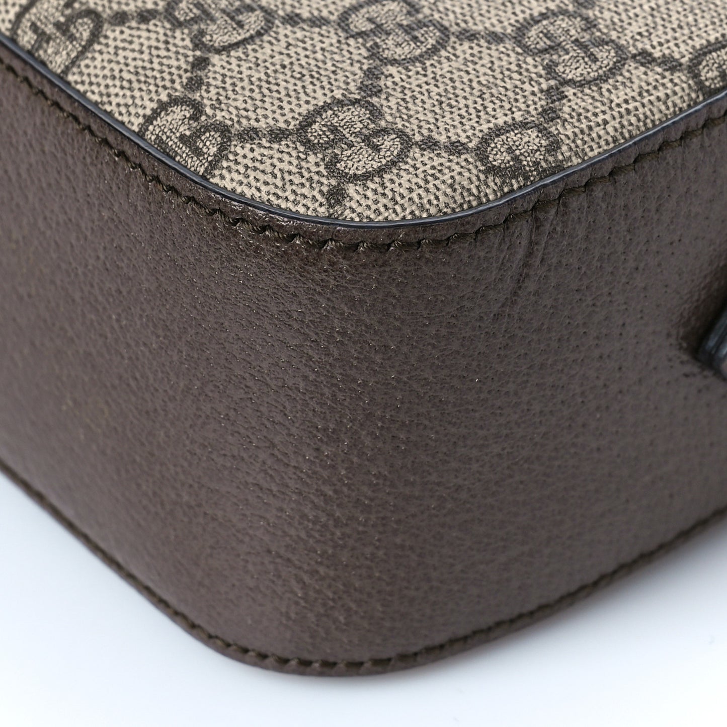 GG Supreme Monogram Web Neo Vintage Shoulder Bag Beige New Acero Crop