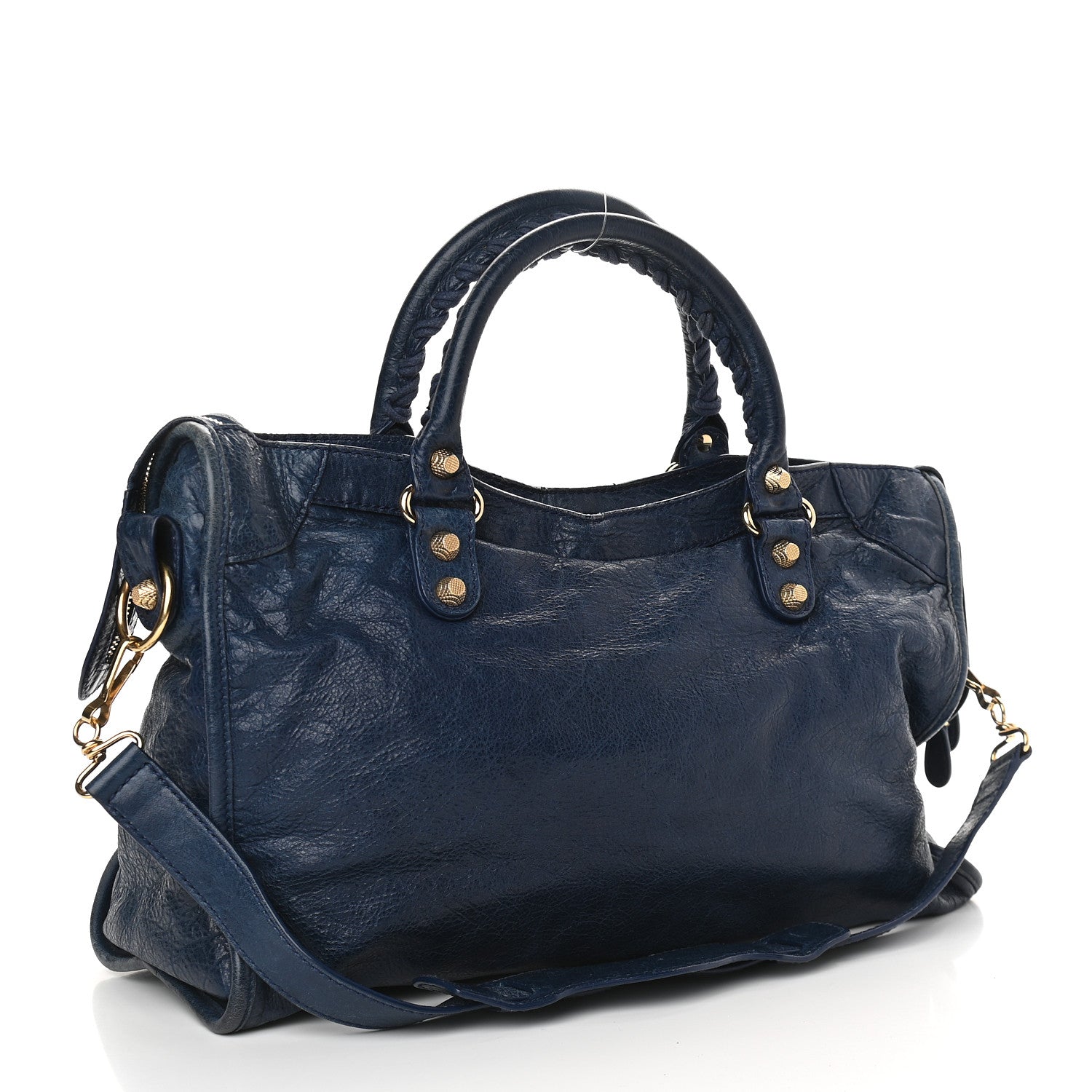Balenciaga Agneau Giant 12 Gold Hardware City Bleu Mineral 2 of 9