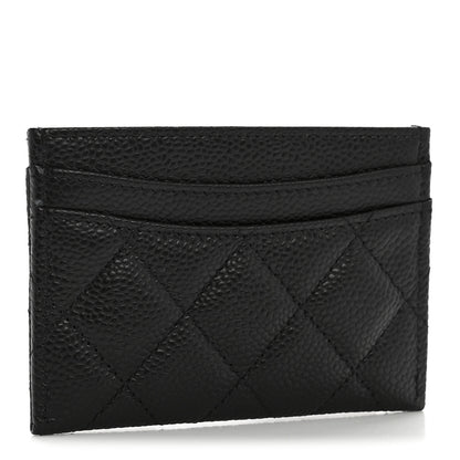 Chanel Caviar Quilted Card Holder Black 3 of 9