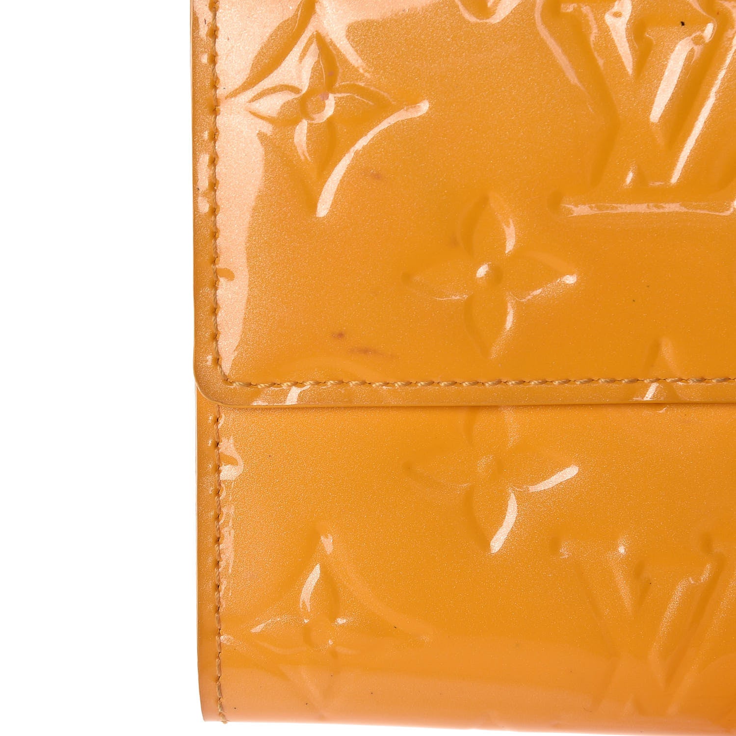 Louis Vuitton Vernis Sarah Wallet Jaune Passion 9 of 14