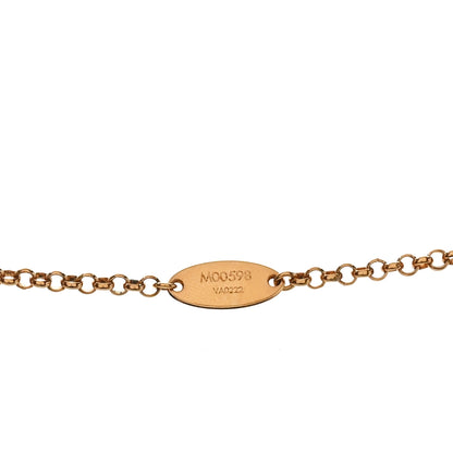Louis Vuitton Metal Baby Louis Necklace Gold 5 of 6