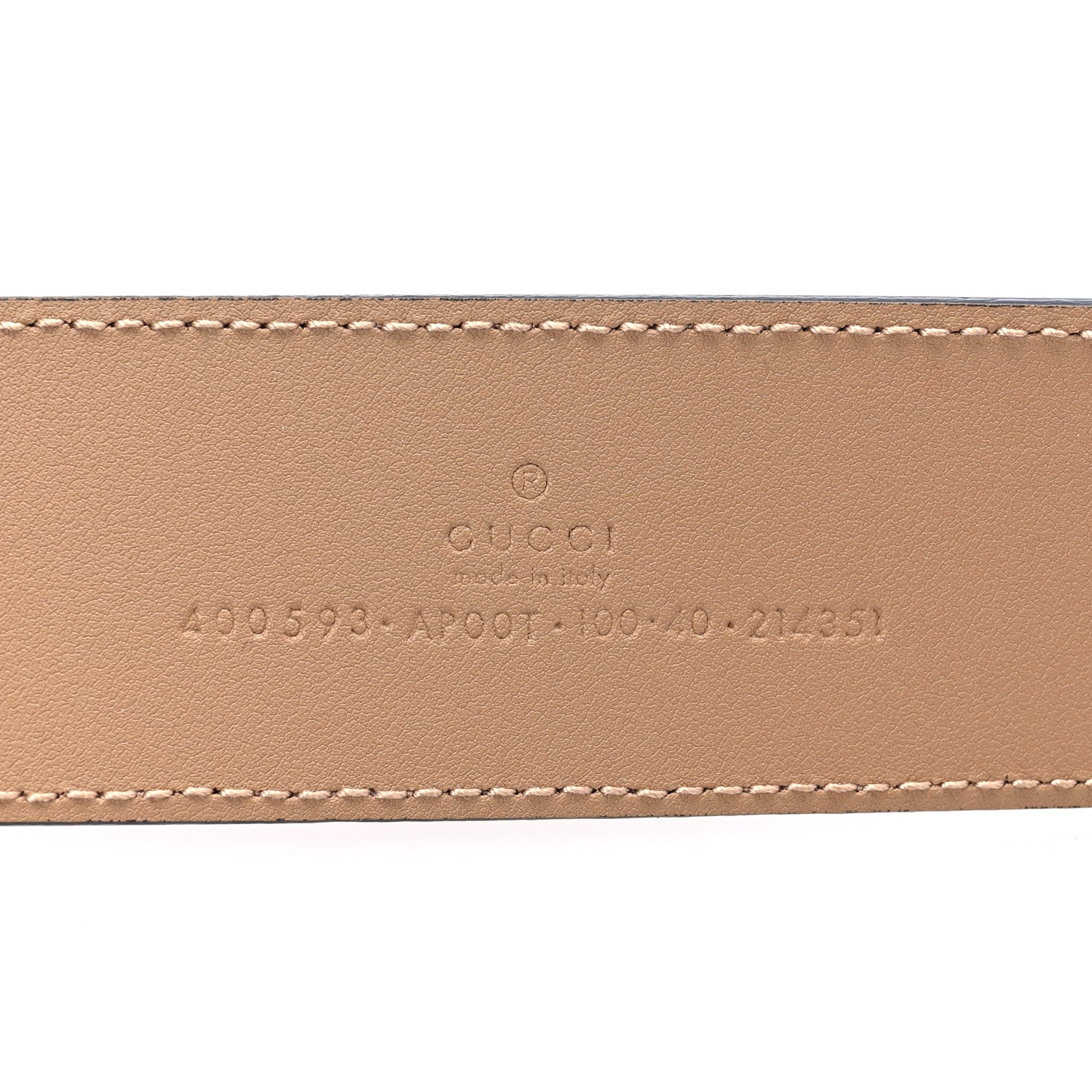 Gucci Calfskin Double G 40mm Belt 100 40 Porcelain Rose 3 of 5