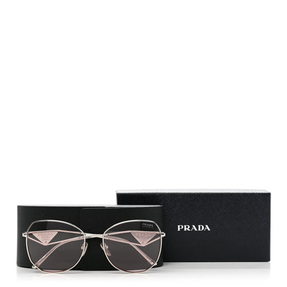 Prada Metal Symbole Triangle Logo Sunglasses SPR57Y Pink 10 of 10