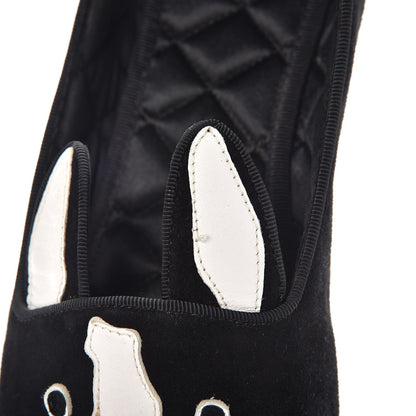 Marc Jacobs MARC By Suede Neville Dog Loafers 38.5 Black 16 of 17