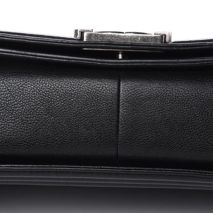 Chanel Grained Calfskin Quilted New Medium Boy Flap Black 10 of 14